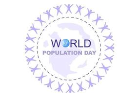 världens befolkningsdag illustration vektor