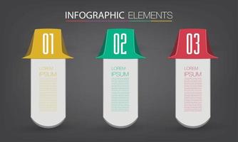 moderne Textfeldvorlage Banner Infografiken vektor