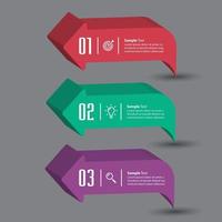 modern textruta mall banner infographics vektor