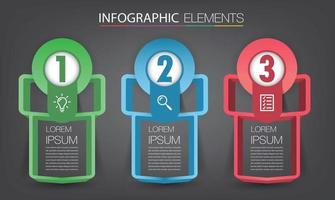 moderne Textfeldvorlage Banner Infografiken vektor