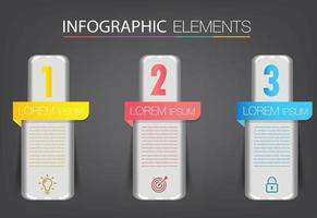 moderne Textfeldvorlage Banner Infografiken vektor