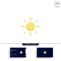 sonne icon design clipart illustration kostenlose visitenkarte design vektor