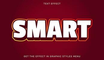 smart redigerbar text effekt i 3d stil. text emblem för varumärke eller företag logotyp vektor