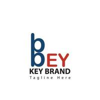 b und b Schlüssel Logo gestalten zum Zuhause und Hotel Geschäft, Schlüssel Logo Vektor Vorlage