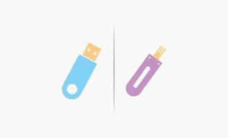 Flashdisk-Symbol Clipart Design-Vektor vektor