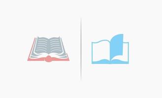 Buch oder offenes Buch Symbol Clipart Design Vektor Illustration vector