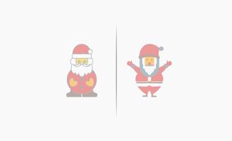Weihnachtsmann-Icon-Design-Vektor vektor