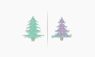 Weihnachtsbaum-Icon-Design-Vektor vektor