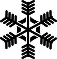 isoliert Symbol von Schneeflocke im eben Stil. vektor