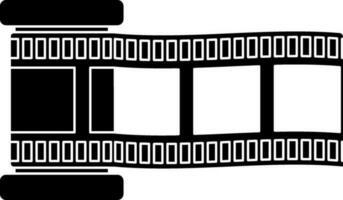 Spule mit Rahmen Symbol im Kino Konzept. vektor
