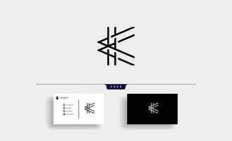 Großbuchstabe k logo vektor design symbol