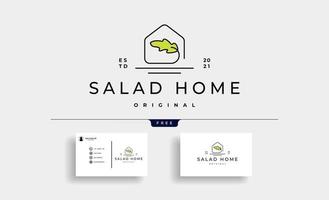 hemgjord sallad logo design ikon vektor design illustration