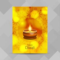 Abstrakt Happy Diwali festival broschyr design vektor