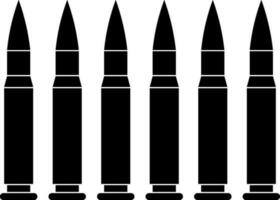 svart och vit missiler i platt stil. vektor