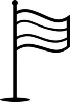 platt stil illustration av flagga ikon. vektor