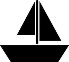 platt illustration av en fartyg båt. vektor