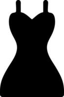 schwarz eben Illustration von schön Kleid. vektor