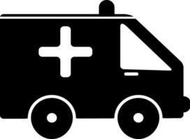 Symbol von ein Krankenwagen. vektor