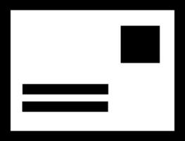 Symbol von ein Post Karte. vektor