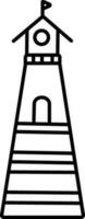 Leuchtturm Zeichen oder Symbol. vektor