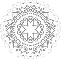 Illustration von schön Blumen- Mandala Design. vektor