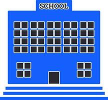 Vektor Illustration von Schule Gebäude Symbol.