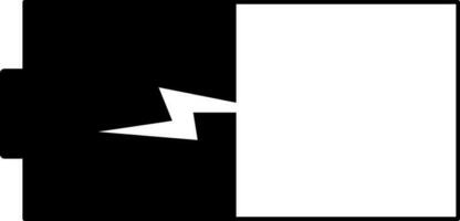 Batterie Laden im schwarz und Weiß Farbe. vektor