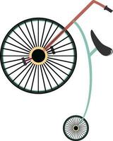 eben Illustration von Zirkus Fahrrad. vektor
