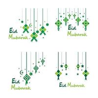 eid mubarak hintergrund sterne für feiern eid ul fitr vektor
