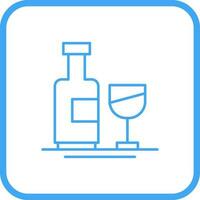 Weinflaschen-Vektorsymbol vektor