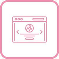 Vektorsymbol für Webseiten vektor