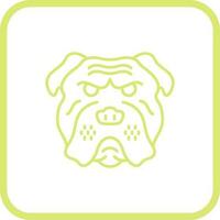 Bulldogge-Vektor-Symbol vektor