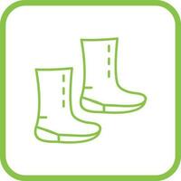 einzigartiges Stiefel-Vektorsymbol vektor