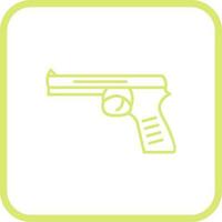 einzigartiges Pistolenvektorsymbol vektor