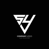 s y Dreieck Brief modern branding Monogramm Logo vektor