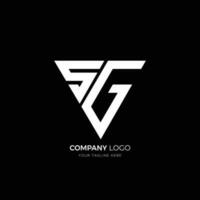 s G Dreieck Brief modern branding Monogramm Logo vektor