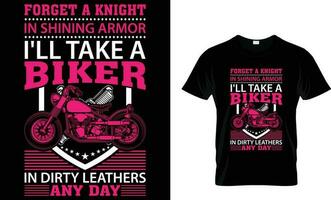 Motorrad T-Shirt Design, Motorrad t Hemd Design vektor