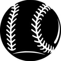 Baseball - - minimalistisch und eben Logo - - Vektor Illustration