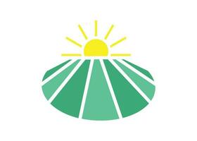 Landwirtschaft Sonne Symbol Clip Art Design Vorlage isoliert vektor