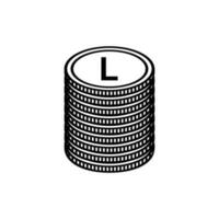 moldavien valuta symbol, moldovan leu ikon, mdl tecken. vektor illustration