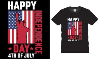 glücklich 4 .. Juli Unabhängigkeit Tag t Hemd Design Vektor Vorlage.