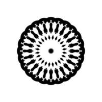 geometrisch Motiv Muster, künstlerisch kreisförmig, modern zeitgenössisch mandala, minimalslim und monochromfür Dekoration, Hintergrund, Dekoration oder Grafik Design Element. Vektor Illustration
