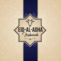 eid al adha Mubarak islamisch Festival Sozial Medien Banner Design vektor