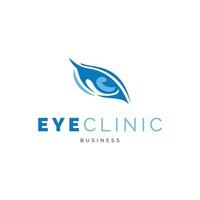 Auge Klinik Symbol Logo Design Vorlage vektor