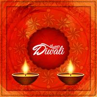 Abstrakt vacker Glad Diwali festival hälsning bakgrund vektor