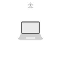 Laptop oder Desktop Symbol. ein modern und vielseitig Vektor Illustration von ein Laptop oder Desktop Computer, Darstellen Technologie, arbeiten, und Produktivität.