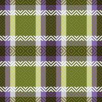 Tartan Plaid nahtlos Muster. kariert Muster nahtlos. Vorlage zum Design Ornament. nahtlos Stoff Textur. Vektor Illustration