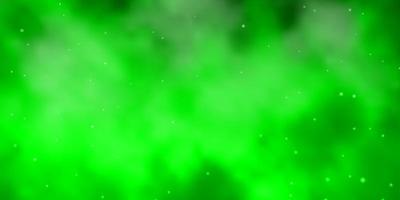 ljusgrön vektorbakgrund med små och stora stjärnor lysande färgglad illustration med små och stora stjärnor bästa design för din annonsaffischbanner vektor