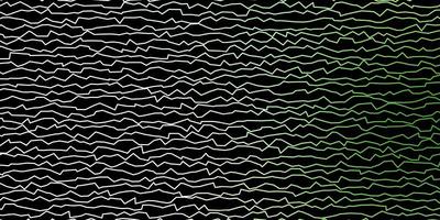 dunkelgrüner Vektorhintergrund mit gebogener Linienillustration im Halbtonstil mit Steigungskurven-Vorlage für Ihr ui-Design vektor