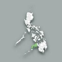 Zamboanga Halbinsel Region Ort innerhalb Philippinen Karte vektor